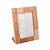 PORTA RETRATO DE MADEIRA TECA MARROM 10CM X 15CM - WOLFF CRAFT - Imagem 1