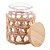 PORTA MANTIMENTOS DE VIDRO COM SISAL E TAMPA DE MADEIRA 750ML - WOLFF - Imagem 4