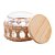 PORTA MANTIMENTOS DE VIDRO COM SISAL E TAMPA DE MADEIRA 350ML - WOLFF - Imagem 3