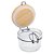 PORTA MANTIMENTO DE VIDRO COM TAMPA HERMÉTICA DE BAMBU 150ML - WOLFF - Imagem 3