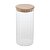 PORTA MANTIMENTO DE VIDRO BOROSSILICATO COM TAMPA EM BAMBU 800ML - WOLFF - Imagem 1