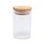 PORTA MANTIMENTO DE VIDRO BOROSSILICATO COM TAMPA DE BAMBU 90ML - WOLFF - Imagem 1