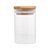 PORTA MANTIMENTO DE VIDRO BOROSSILICATO COM TAMPA DE BAMBU 90ML - WOLFF - Imagem 3