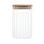 PORTA MANTIMENTO DE VIDRO BOROSSILICATO COM TAMPA DE BAMBU 510ML - WOLFF - Imagem 3