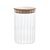 PORTA MANTIMENTO DE VIDRO BOROSSILICATO COM TAMPA DE BAMBU 510ML - WOLFF - Imagem 2
