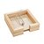 PORTA GUARDANAPOS DE MADEIRA COM FUNDO SISAL E ARAMADO COM CLIPE PINUS 16CM X 16CM X 4CM - WOODART - Imagem 1