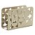 PORTA GUARDANAPOS DE AÇO INOX BAUHAUS CHAMPANHE 12CM X 4,5CM X 8CM - WOLFF - Imagem 2
