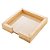 PORTA GUARDANAPO DE MADEIRA COM SISAL NATURAL PINUS 21CM X 21CM X 4,5CM - WOODART - Imagem 1