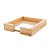 PORTA GUARDANAPO DE MADEIRA COM SISAL NATURAL PINUS 21CM X 21CM X 4,5CM - WOODART - Imagem 2