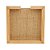 PORTA GUARDANAPO DE MADEIRA COM SISAL NATURAL PINUS 16CM X 16CM X 4,5CM - WOODART - Imagem 5