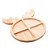 PETISQUEIRA RENA DE MADEIRA PINUS REDONDA 30CM X 28CM X 1,6CM - WOODART - Imagem 1