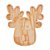 PETISQUEIRA RENA DE MADEIRA PINUS 30CM X 28CM X 1,6CM - WOODART - Imagem 3