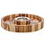 PETISQUEIRA REDONDA DE MADEIRA TECA 31CM X 31CM X 4,5CM - WOLFF CRAFT - Imagem 2