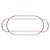 PETISQUEIRA DUPLA DE VIDRO COM SUPORTE ITALY CHAMPANHE 24CM X 10CM X 6CM - WOLFF - Imagem 5