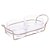 PETISQUEIRA DUPLA DE VIDRO COM SUPORTE ITALY CHAMPANHE 24CM X 10CM X 6CM - WOLFF - Imagem 1