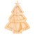 PETISQUEIRA DE MADEIRA PINUS ÁRVORE DE NATAL 38CM X 29CM X 1,6CM - WOLFF - Imagem 4