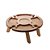 PETISQUEIRA DE MADEIRA COM SUPORTE PARA TAÇA TECA 37CM X 16CM - WOLFF CRAFT - Imagem 1