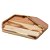 PETISQUEIRA DE MADEIRA COM FRISO TECA VERMONT TERRACOTA 30CM X 20CM X 2CM - WOLFF CRAFT - Imagem 1