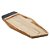 PETISQUEIRA DE MADEIRA COM FRISO TECA VERMONT BLACK 40CM X 18CM X 2CM - WOLFF CRAFT - Imagem 1