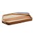 PETISQUEIRA DE MADEIRA COM FRISO TECA VERMONT BLACK 30CM X 20CM X 2CM - WOLFF CRAFT - Imagem 2