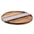 PETISQUEIRA DE MADEIRA COM COBRE TECA 35CM X 35CM X 2CM - WOLFF CRAFT - Imagem 2