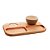 PETISQUEIRA DE MADEIRA COM 2 BOWLS CINZA LIPTUS 30CM X 18CM X 6CM - WOODART - Imagem 3