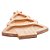 PETISQUEIRA ÁRVORE DE NATAL DE MADEIRA PINUS 28CM X 20CM X 1,5CM - WOODART - Imagem 2