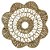 LUGAR AMERICANO DE SISAL MANDALA FLOR 32CM - WOLFF - Imagem 1
