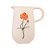 JARRO DECORATIVO DE CERÂMICA FLOR LARANJA TRENTO 14,5CM X 10CM X 15,5CM - WOLFF - Imagem 4