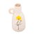 JARRO DECORATIVO DE CERÂMICA FLOR AMARELA TRENTO 10,5CM X 9CM X 18CM - WOLFF - Imagem 3