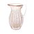 JARRA DE VIDRO ITALY TRANSPARENTE E DOURADO 17,5CM X 13,5CM X 25,5CM - WOLFF - Imagem 2