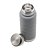 GARRAFA TÉRMICA DE AÇO INOX COM ALÇA TREKK CINZA 600ML - WOLFF - Imagem 2