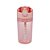 GARRAFA SQUEEZE DE POLICARBONATO COM PORTA SNACK ROSA 450ML - WOLFF - Imagem 1