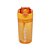 GARRAFA SQUEEZE DE POLICARBONATO COM PORTA SNACK AMARELA 450ML - WOLFF - Imagem 1