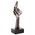 FIGURA DECORATIVA OBSERVADORA DE RESINA 9,5CM X 10,5CM X 28CM - WOLFF - Imagem 3