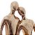 FIGURA DECORATIVA CASAL SENTADO DE RESINA 10,5CM X 9CM X 27,5CM - WOLFF - Imagem 5
