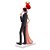 FIGURA DECORATIVA CASAL DE RESINA 12,5CM X 7,5CM X 31CM - WOLFF - Imagem 3