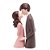 FIGURA DECORATIVA CASAL DE RESINA 11CM X 7,5CM X 20,5CM - WOLFF - Imagem 5