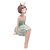FIGURA DECORATIVA BONECA SENTADA DE RESINA 7,5CM X 9,5CM X 22,5CM - WOLFF - Imagem 1
