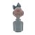 FIGURA DECORATIVA BONECA COM MAÇÃ DE RESINA 9CM X 9CM X 23CM - WOLFF - Imagem 4