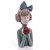 FIGURA DECORATIVA BONECA COM MAÇÃ DE RESINA 9CM X 9CM X 23CM - WOLFF - Imagem 1