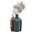 FIGURA DECORATIVA BONECA COM BATOM DE RESINA 13CM X 12CM X 31CM - WOLFF - Imagem 3