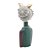 FIGURA DECORATIVA BONECA COM BATOM DE RESINA 13CM X 12CM X 31CM - WOLFF - Imagem 5