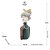 FIGURA DECORATIVA BONECA COM BATOM DE RESINA 13CM X 12CM X 31CM - WOLFF - Imagem 2