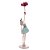 FIGURA DECORATIVA BONECA COM BALÕES DE RESINA VERMELHOS 12CM X 12CM X 43CM - WOLFF - Imagem 1