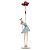 FIGURA DECORATIVA BONECA COM BALÕES DE RESINA VERMELHOS 12CM X 12CM X 43CM - WOLFF - Imagem 4