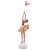 FIGURA DECORATIVA BONECA COM BALÕES DE RESINA BRANCOS 7CM X 7CM X 30CM - WOLFF - Imagem 3