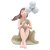 FIGURA DECORATIVA BONECA COM BALÕES DE RESINA 8CM X 9CM X 12CM - WOLFF - Imagem 4