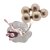 FIGURA DECORATIVA BONECA COM BALÕES 10CM X 32CM - WOLFF - Imagem 4