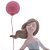 FIGURA DECORATIVA BONECA COM BALÃO VERMELHO 13CM X 8CM X 22CM - WOLFF - Imagem 5